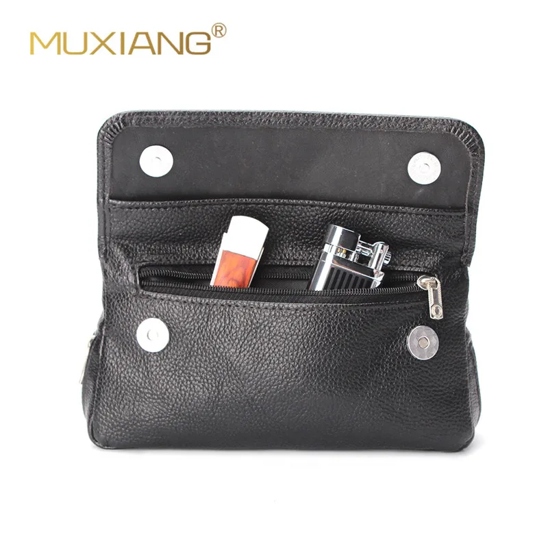 Pouch Bag Pipe Case Rolling Handmade Storage Carrying Travel Vintage PU  Leather Holder Cigarette Smoking Pouch Case Holder for Preserving & Smoking