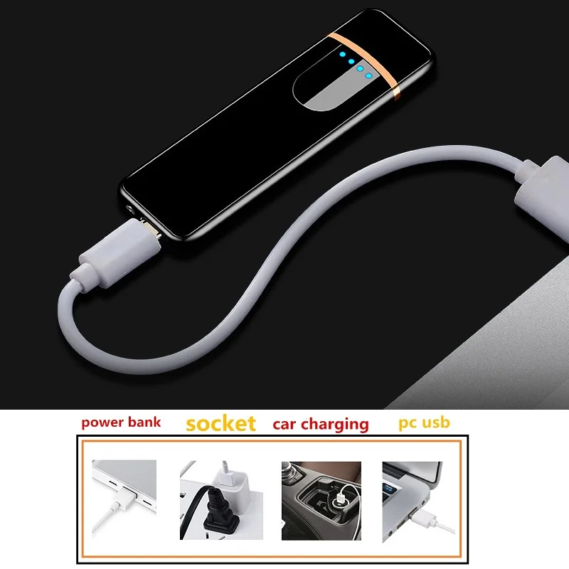 Электрическая перезаряжаемая USB кухонная Электронная Зажигалка Ветрозащитная Зажигалка плазменная импульсная дуговая Зажигалка для барбекю беспламенная зажигалка