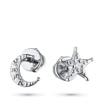 

White Gold pouches with diamonds