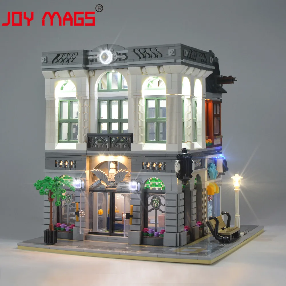 

JOY MAGS Only Led Light Kit For 10251 Creator Brick Green Bank Lighting Set Compatible With 15001/84001 (NOT Include Model)