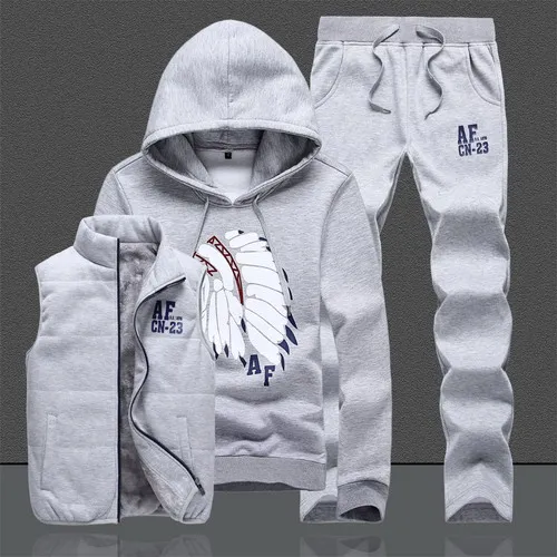 D121 Gray Дизайн на заказ xxxxl толстовки мужские спортивные брюки с жилеткой мужской комплект одежды спортивный костюм Джоггеры для мужчин MS001 - Цвет: D121 Gray