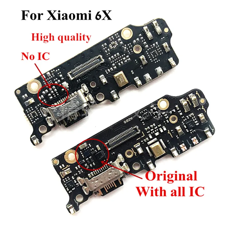 100% Оригинальный зарядный USB порт гибкий кабель для Xiaomi 6X mi6x m6x зарядное устройство
