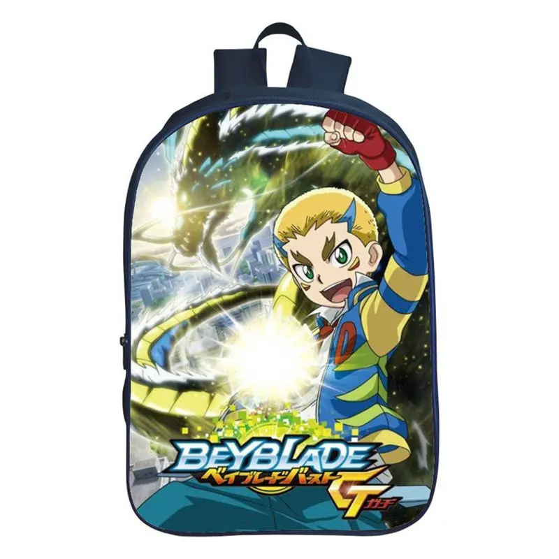 Мультфильм Beyblade Burst печатных подростков девочек школьная сумка для мальчиков 16 дюймов рюкзак для студентов школьный рюкзак для детей - Цвет: same as picture