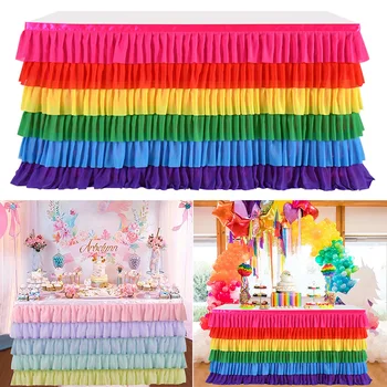 

Table Skirt Party Decor Table Skirt Home Textile Accessories Soft Tablecloth Banquet Wedding