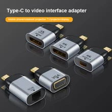 Usb para tipo c otg adaptador usb USB-C macho para micro usb tipo-c conversor fêmea para macbook samsung s10 hdmi/vga/dp/rj45