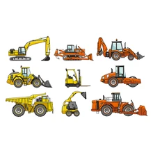 Наклейки Earthmover железные на Parches для детей Одежда для мальчиков Сделай Сам легко использовать Parches пользовательские нетоксичные Parches моющиеся заплатки