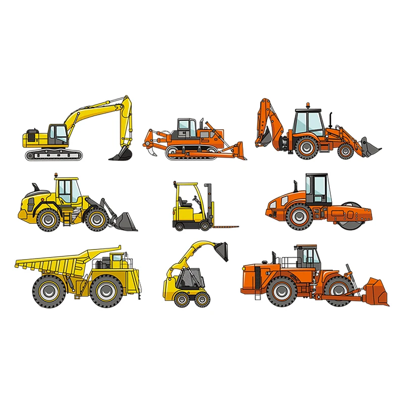 Наклейки Earthmover с утюгом для детей одежда мальчиков простые в использовании