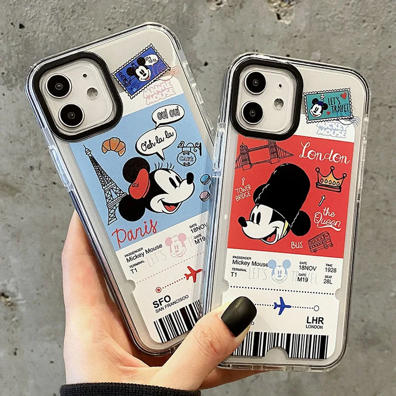 Disney Mickey Iphone 13 Promax Cartoon Creativity Transparent Phone Case Silicone Iphone 11 12 13 Pro Max Mini 7 8 Plus Xr Xs Animation Derivatives Peripheral Products Aliexpress