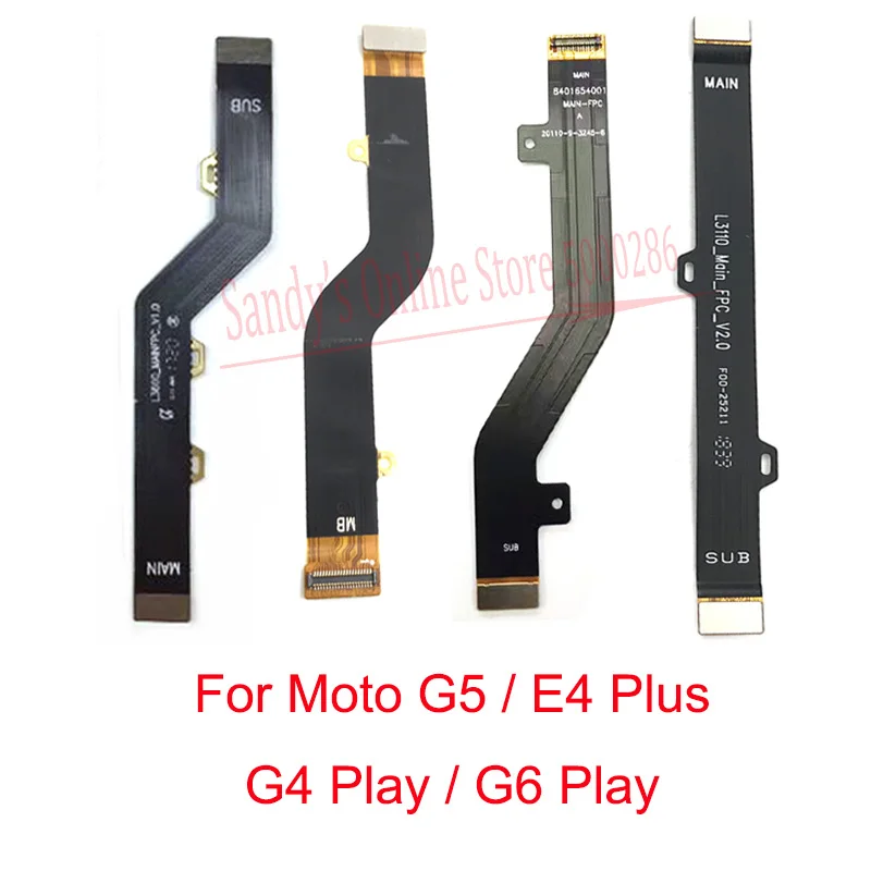 10 шт. гибкий кабель для материнской платы Motorola Moto G4 Play / G6 E4 Plus G5 | Мобильные