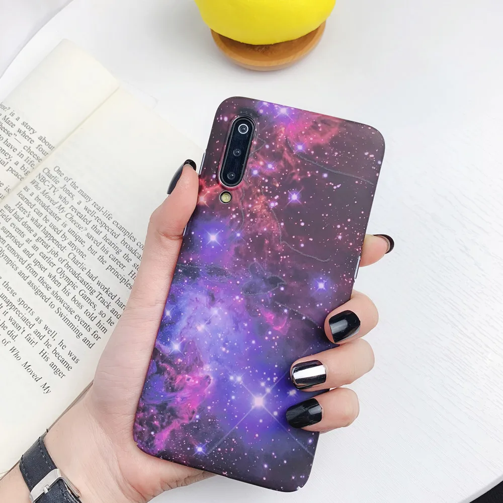Чехол для телефона Lu mi nous для Xiaomi mi 8 mi 9, модный жесткий чехол для ПК для Red mi Note 7, чехол для задней крышки, чехол для ночного неба с изображением звезд