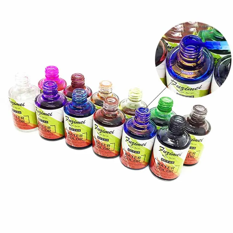 10 мл/бутылка Акварельная краска для ногтей Цветущий жидкий эффект дыма мраморный размазывающийся жидкий градиентный маникюр лак для ногтей
