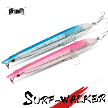 

Kingdom Fishing Lure Floating Sinking Pencil 155mm/20g 24g 180mm/31g 40g Sandeel Shape With Strong Hooks Noisy Design Model 7506