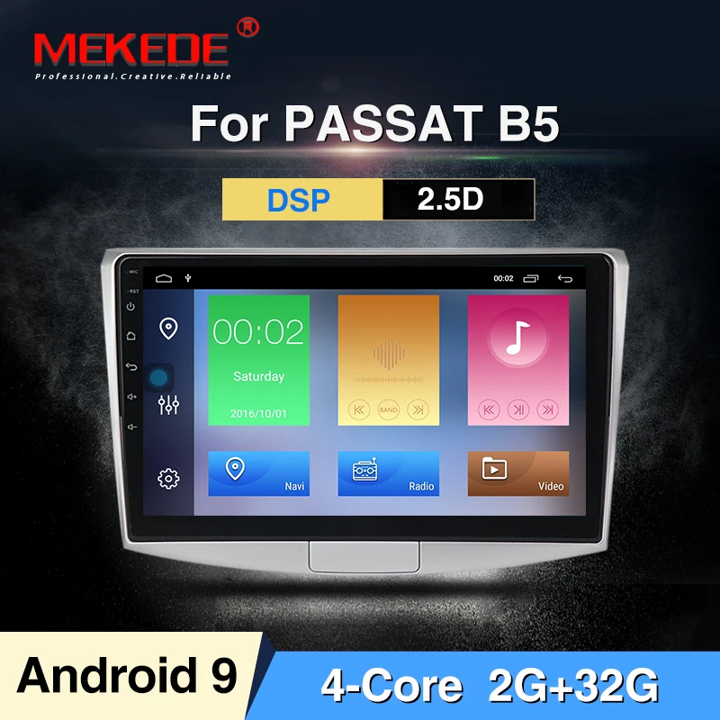 MEKEDE 4G LTE 9853 Android 9,0 автомобильный dvd мультимедийный плеер gps для Volkswagen VW Magotan Passat CC B6 B7 2012 - Цвет: 16G