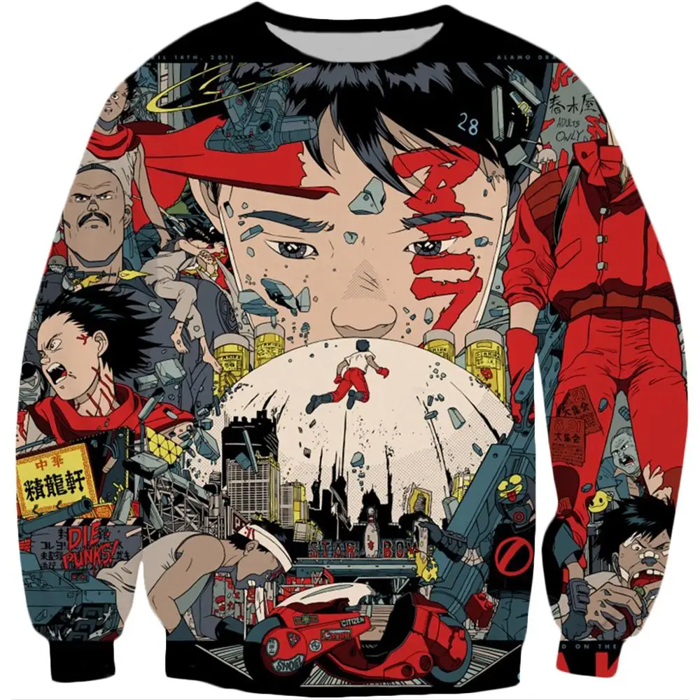 Akira Kaneda Neo Tokyo Anime Printed Crewneck Sweatshirt 2020 autumn Harajuku Fashion Men Long Sleeve Pullover Casual hoodie Akira Kaneda Neo Tokyo Anime Printed Crewneck Sweatshirt 2020 autumn Harajuku Fashion Men Long Sleeve Pullover Casual hoodie