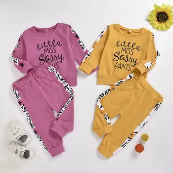 

Kids Toddler Baby Girl Clothes Tops Long Sleeve Sweatshirt Pants 2pcs Cute Girls Clothing Outfits Set