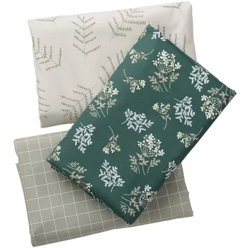 

100% Cotton Bedding Fabric Pastrol Quilt Cover Sheet Pillow Case Four-piece Set Making Material