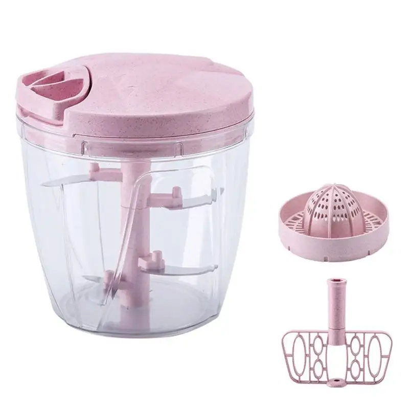 

Manual Meat Grinder Wheat Straw Stainless Steel Home Kitchen Fruit Vegetable Nuts Herbs Food Chopper Mincer Food Processors