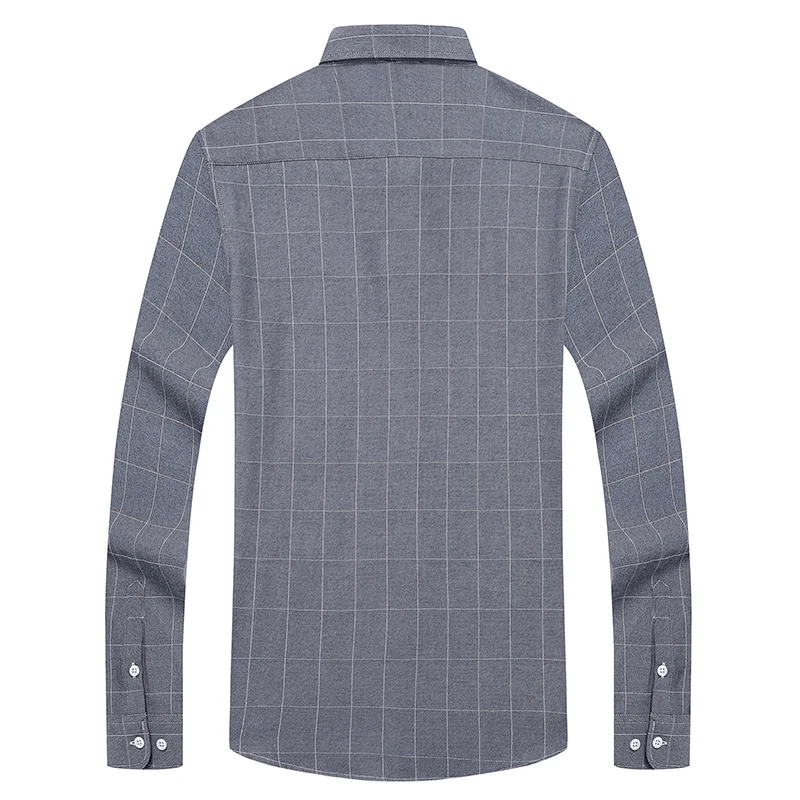 Quanbo фирменные мужские рубашки с длинным рукавом высокого качества, новинка, рубашки, Молодежные клетчатые деловые повседневные рубашки