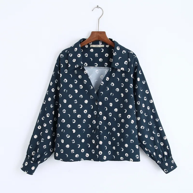  Women Shirts Autumn 2019 New Fashion Animal Prints Long Sleeve Blouse Casual Tops Modern Lady Loose