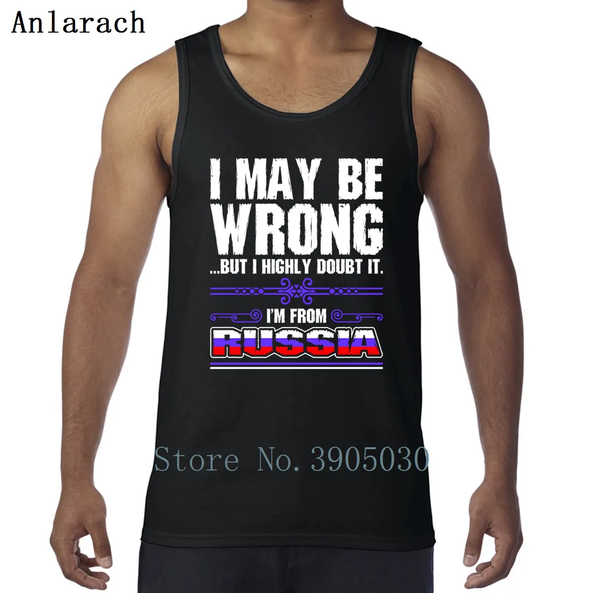 

I May Be Wrong I Am From Russia Vests Pattern High Quality Workouts Free Shipping Tank Top Men Design Cotton Best Singlet 2018