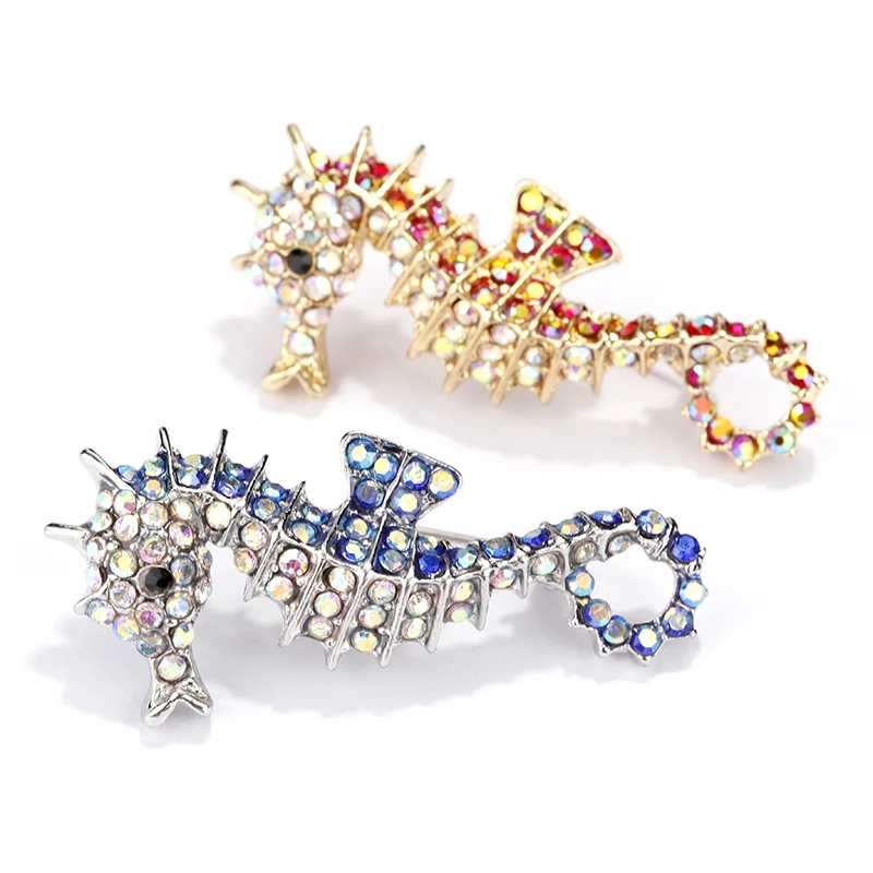 H350456X海马水钻胸针 (5)