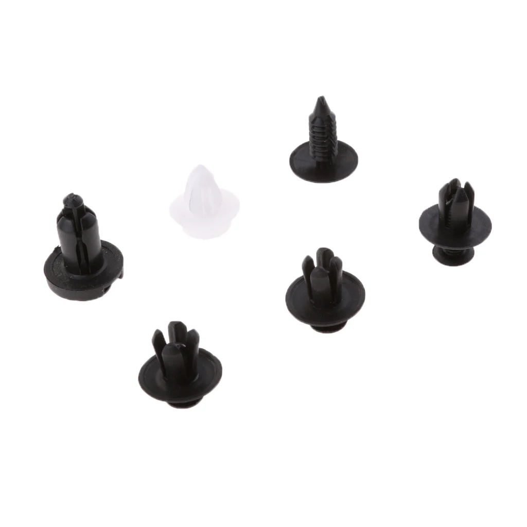 100pcs 6 Sizes Push Pin Retainer Universal For Auto Car SUV Pickup Truck