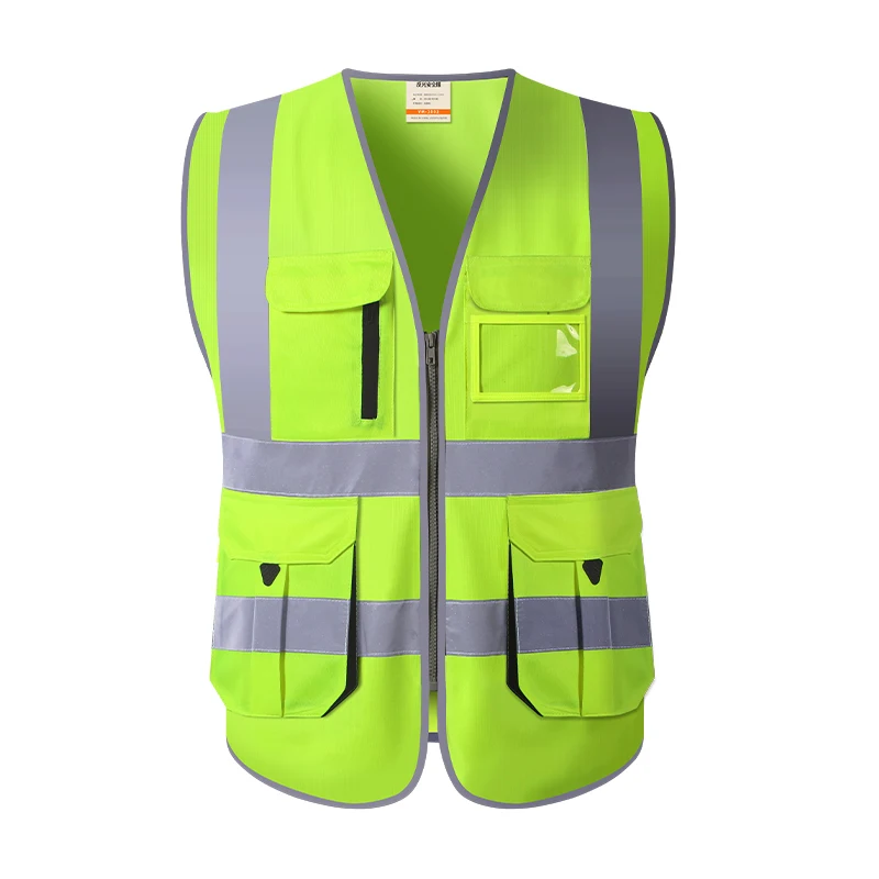 Gilet de sécurité réfléchissant haute visibilité Vêtements de travail à  mailles réfléchissants, veste de sécurité pour hommes multiples pour la  pêche en plein air Gilets de sécurité pour hommes femmes : 