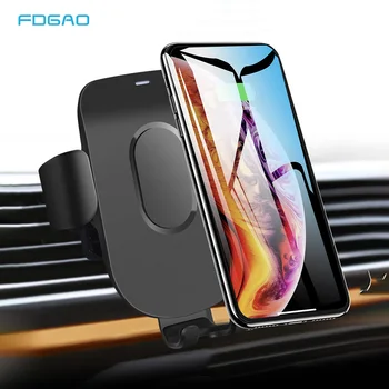 

FDGAO 10W Fast Wireless Car Charger For iPhone 11 Pro XS XR X 8 Qi Charging Stand Mount Gravity Car Phone Holder for Samsung S20