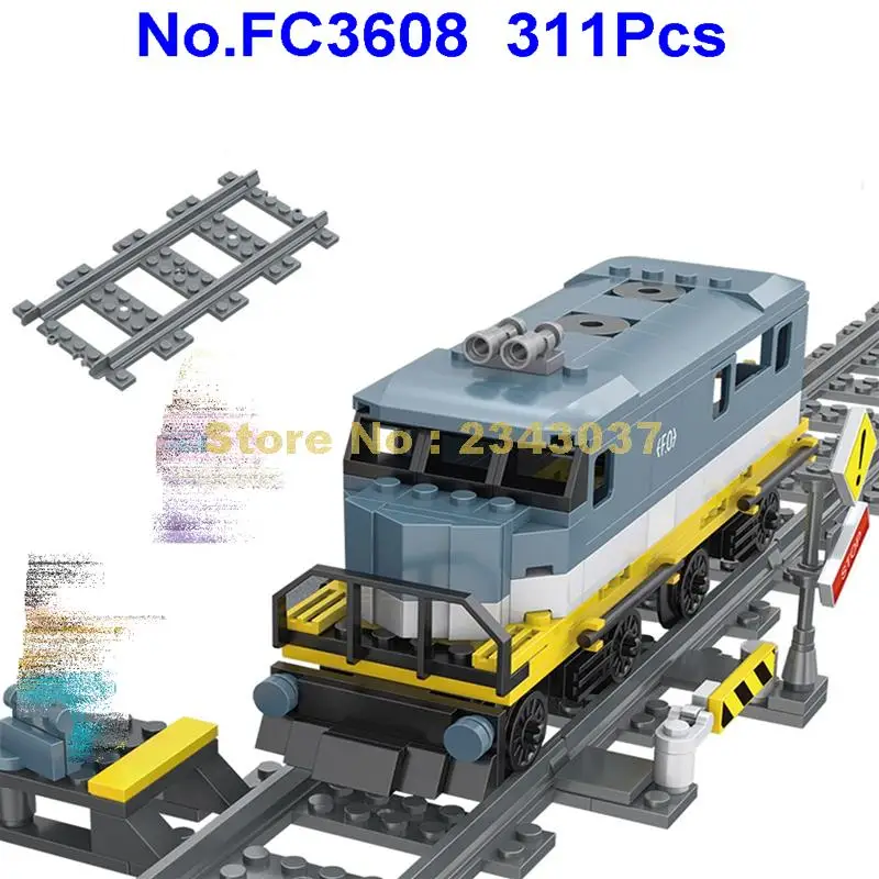 

fc3608 311pcs technic city train locomotive passenger building blocks Toy