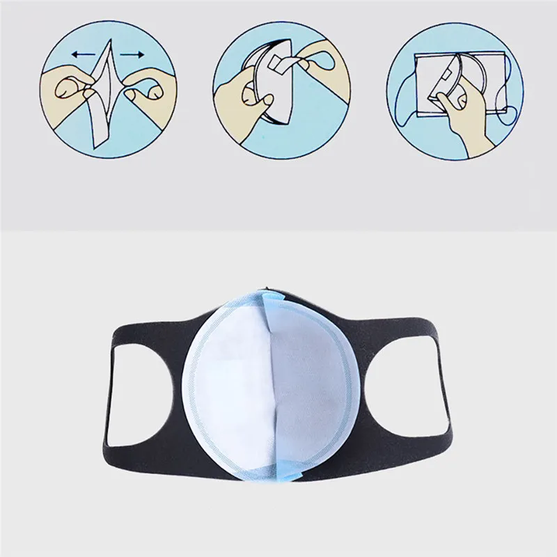 40pc Disposable Face Cover Gasket Dustproof Meltblown Cloth three-layer Protection Universal Filter Non-Woven Replacement | Дом и сад