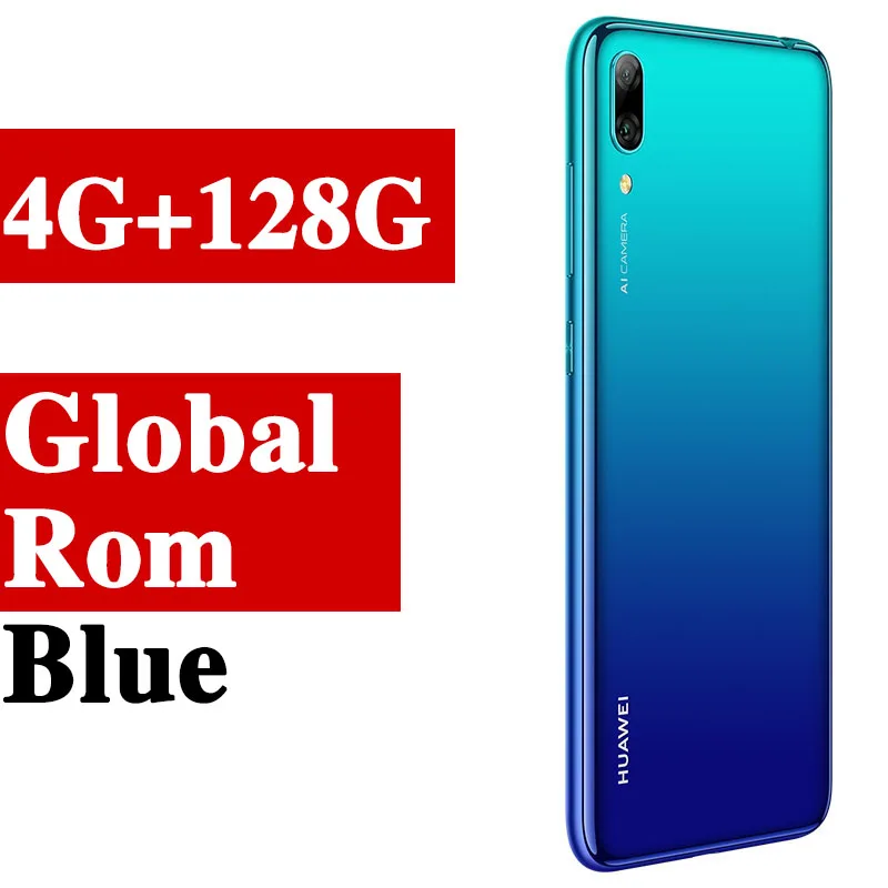 4G 128G Blue Мобильный телефон huawei Enjoy 9 huawei Y7 Pro с глобальной ПЗУ, 6,26 дюймов, Восьмиядерный процессор Snapdragon 450, разблокировка лица, 4000 мАч, Android 8,1 - Цвет: 4G 128G Blue