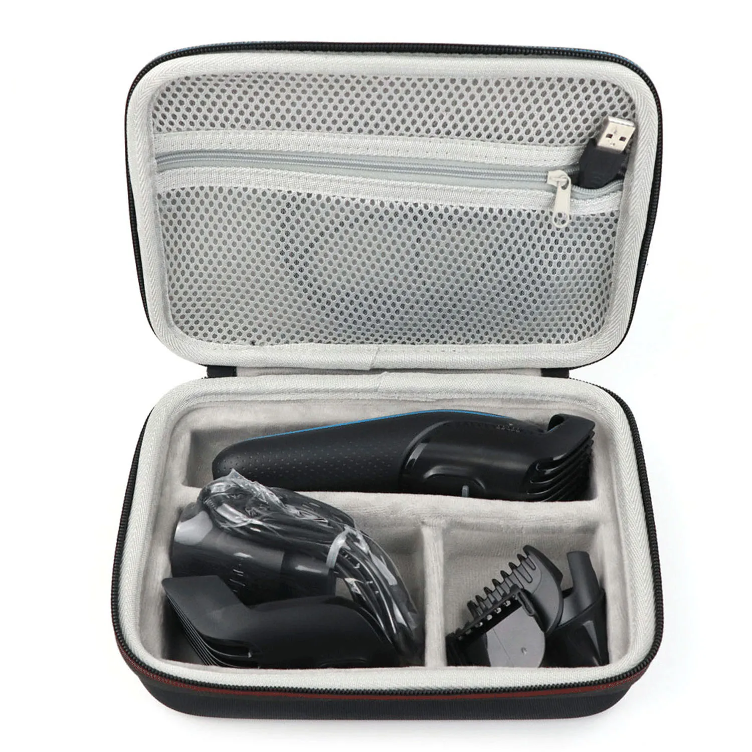 

Besegad Portable Hair Clipper Shaver Shockproof EVA Hard Storage Carrying Case Protective Bag Box for Braun MGK 3020 3060 3080