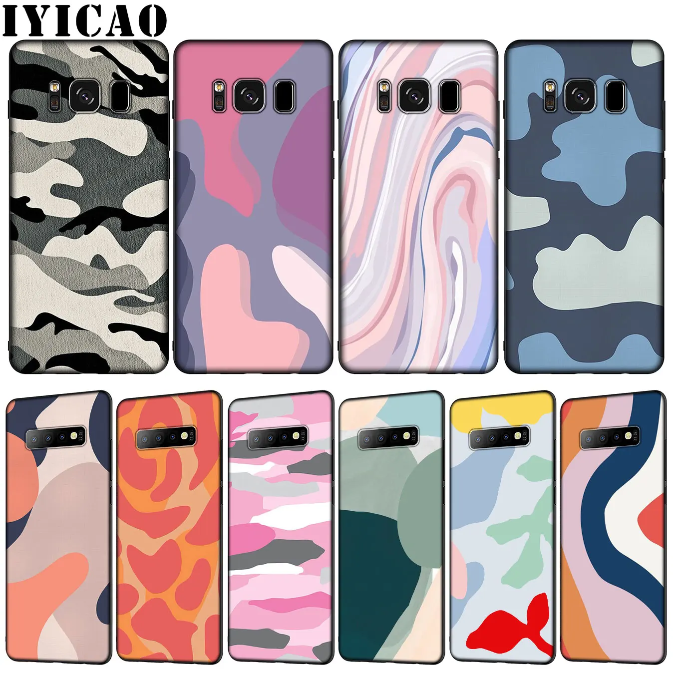 Мягкий силиконовый чехол из ТПУ с камуфляжным рисунком для Samsung Galaxy S20 Ultra S10 Lite S9 S8