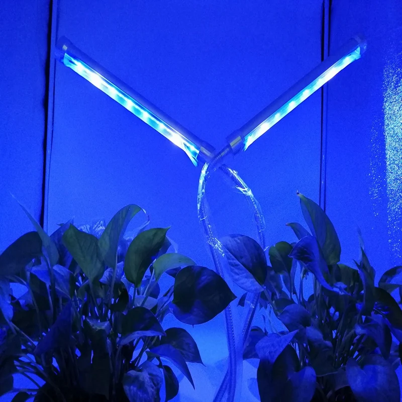 Promotion! 100PCS LED Plant Growth Lamp 30W USB Double-Headed Plant Lamp Full Spectrum for Indoor Flower Plant Tent Lamps