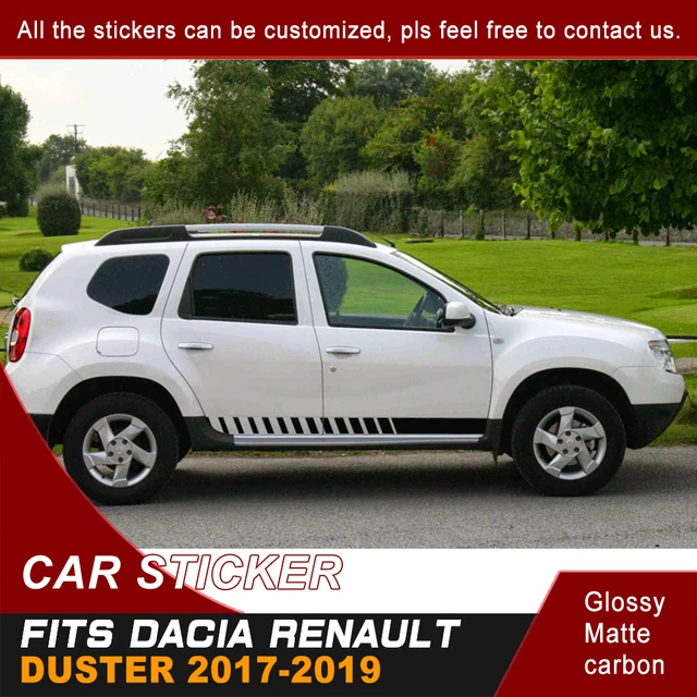 Fit For Dacia Renault Duster 2017 2018 2019 Car Stickers Side Door Racing  Gradient Stripe Graphic Vinyl Car Decals Custom - AliExpress