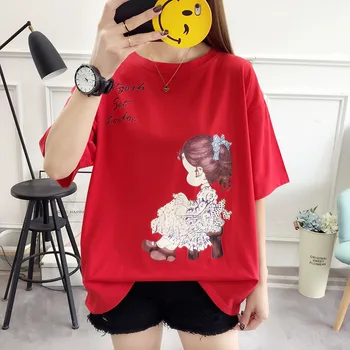 

T Shirt Harajuku T-Shirts Women 2019 New Summer Short Sleeve white color