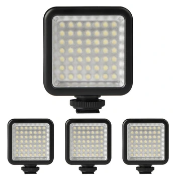 

4X Mini DC 3V 5.5W 49 LED Video Camera Light Panel Lamp 6000K for Canon Nikon DSLR Camera Camcorder DVR DV