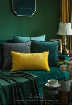 

Luxury Blue Classic Green Fashion Yellow Gray Velvet Cushion Cover Pillow Cover Pillowcase Home Decorative Sofa Throw Pillows