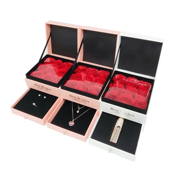 

3 inch video gift box Eternal Rose jewelry cassette video playback delivers the best gift of love and blessings LEXINGDZ
