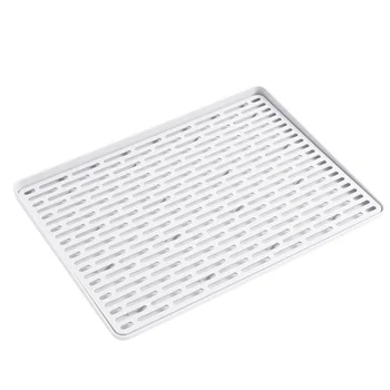 

Double-Layer Drain Tray Plastic Rectangular Shelf Creative Kitchen Tray Tea Tray Household Fruit Tray