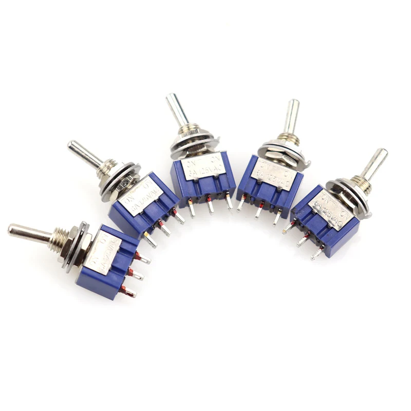 5 шт./лот мини MTS-102 3-контактный G107 SPDT ON-ON 6A 125V 3A250VAC тумблеры хорошее качество S