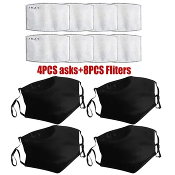 

4pcs Bike Facemask Reuseable Face Shield Mouth Face Mask Facial Mask Washable Face Mask Cloth Breathable mondmaskers