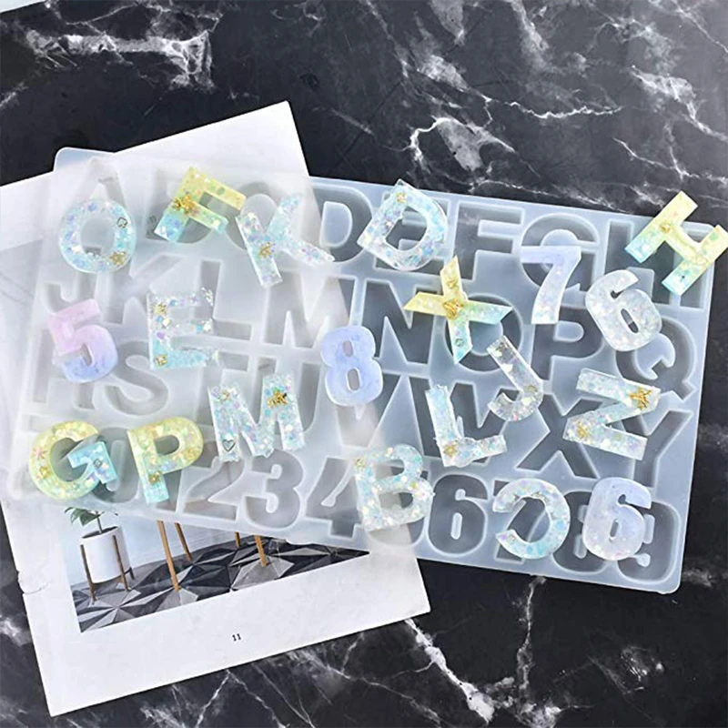 Alphabet Keychain Molds with Hole - Large Alphabet Epoxy Resin Silicone  Molds,Letter Molds,Keychain,Jewelry,Pendant Making – Let's Resin