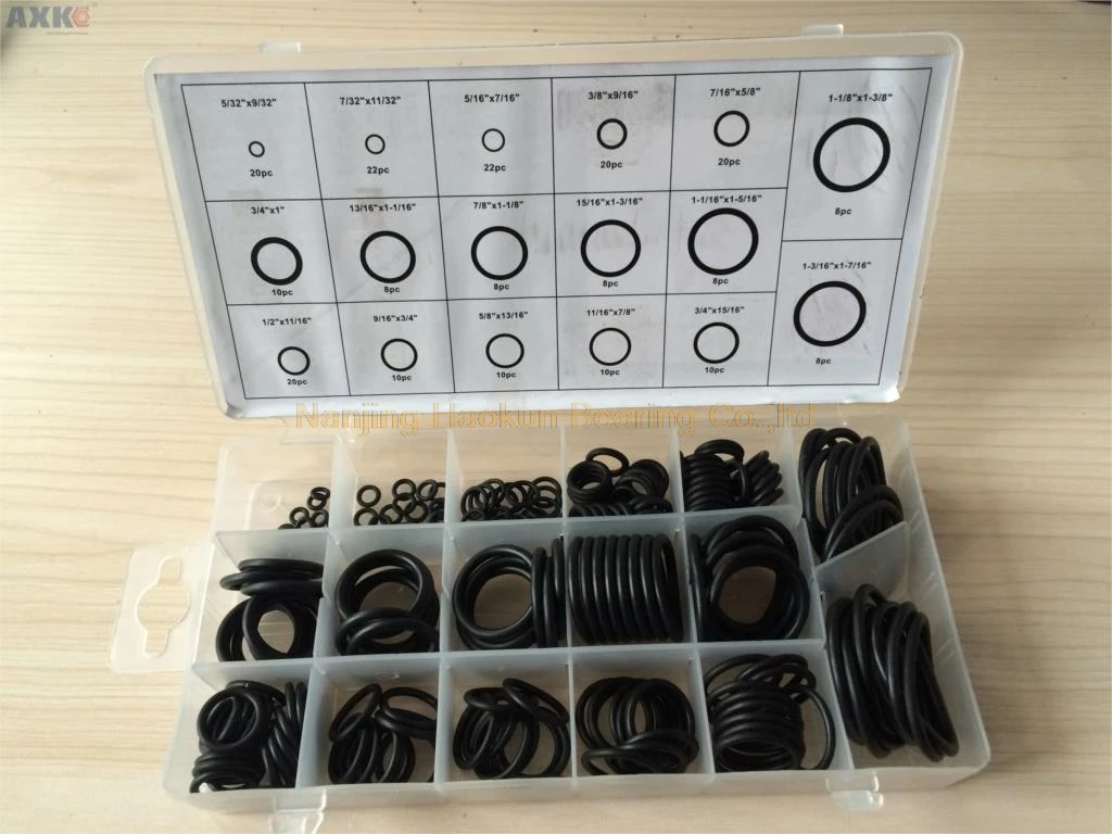 New Arrival 222pcs 17 Sizes Universal Rubber Oring Assortment Set Gasket Automotive Seal Kit