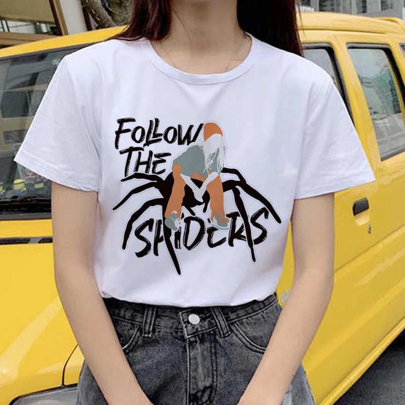 Новая футболка Billie Eilish Harajuku, женская футболка с забавным мультяшным принтом I Am Bad Guy Ullzang, 90 s, графическая футболка, эстетический Топ, футболки для женщин