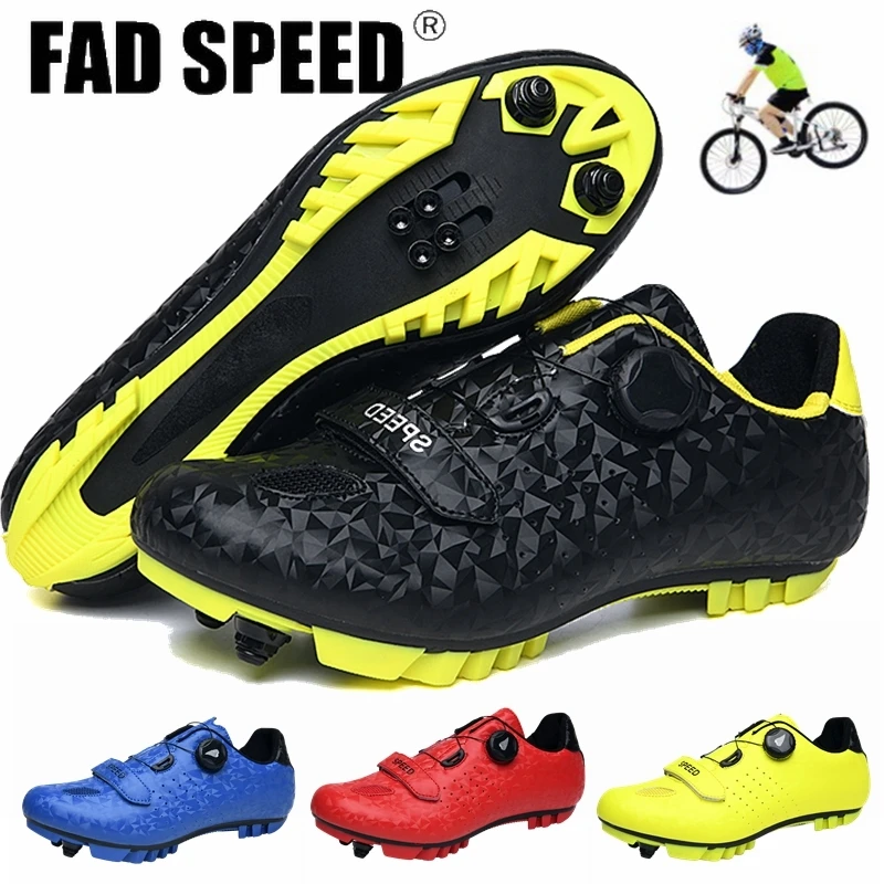 blue road cycling shoes