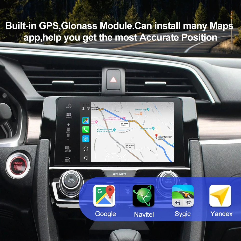 BQCC ڵ Ƽ̵ Ʈ ڽ Carplay Ai ڽ ÷̾ 4G 64G ȵ̵ 10 ڵ  ׺̼  ٰ ƿ  Ÿ  