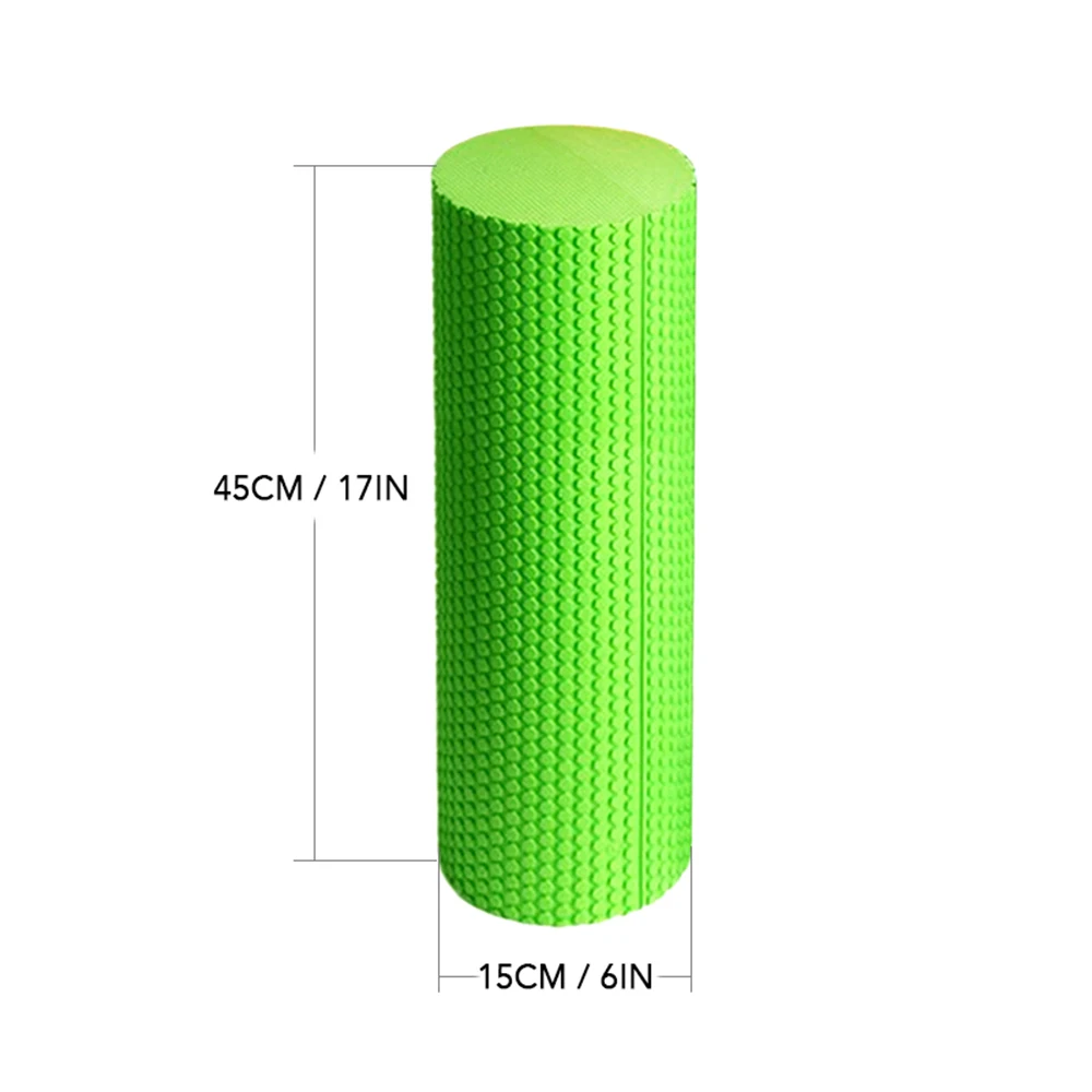 18x6IN Exercise Yoga Foam Roller High-density EVA Muscle Roller Self Massage Tool for Gym Pilates Yoga Fitness Gym Equipment