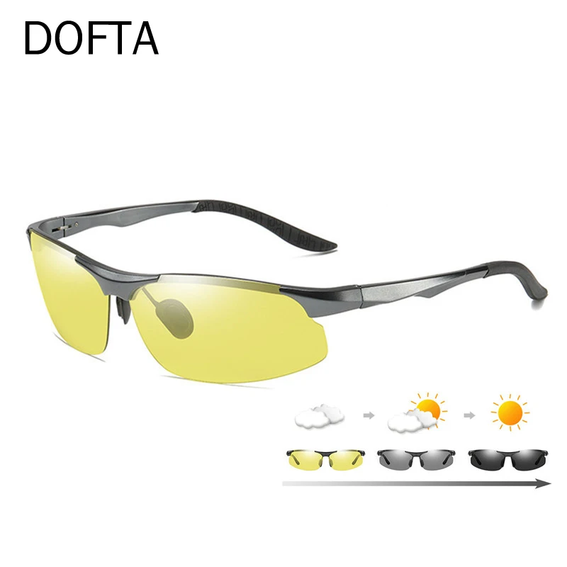 Photochrome Sonnenbrille Herren Auron Aluminium Sonnenbrille - HD Polarisiert, Photochrom, Für Männer, Nachtsicht & Fahrbrille Sonnenbrille Mit UV400 Aluminiumrahmen