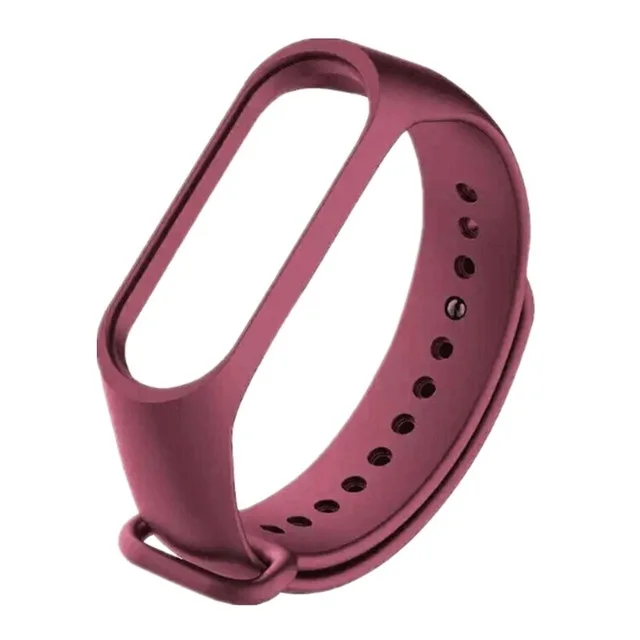 dark red Спортивный mi Band 4 ремешок на запястье для Xiaomi mi 4 совместимый силиконовый браслет для Xiaomi mi band 3 band 3 Смарт часы браслет - Цвет ремешка: dark red
